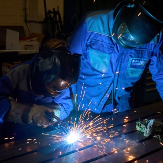 Machine-shop work in Traila's in-house lab.