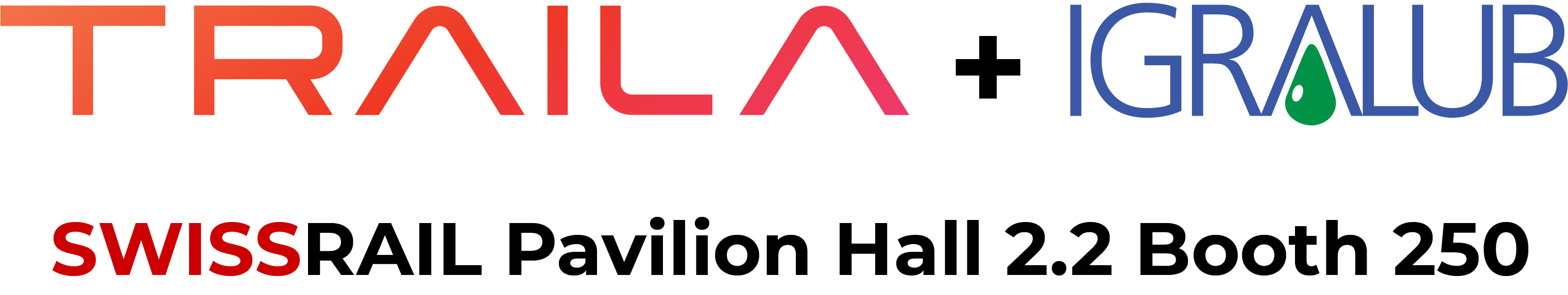 Joint stand lockup, SwissRail Pavilion, Hall 2.2, Stand 250.
